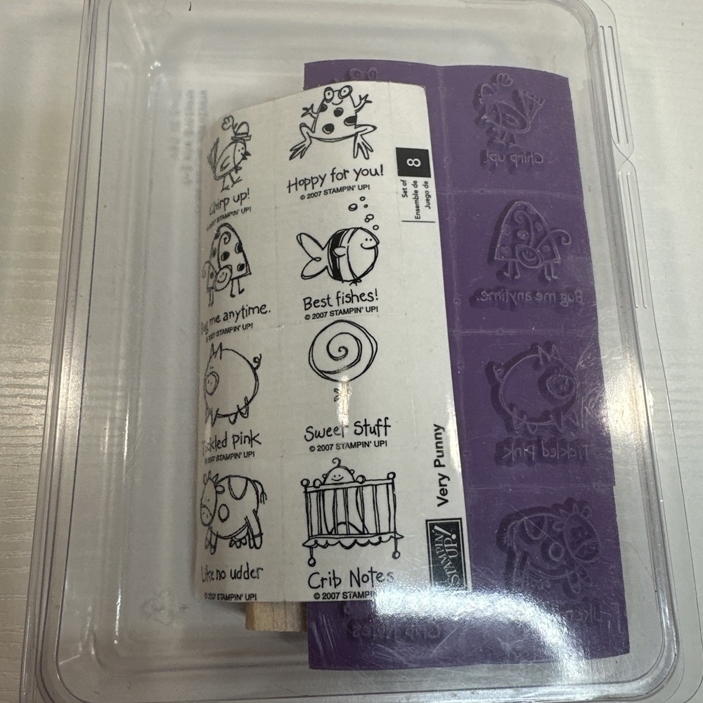 Stampin' Up! VERY PUNNY - Rubber Stamp Set - 2007